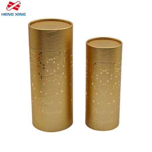 段ボールの筒のギフトボックス