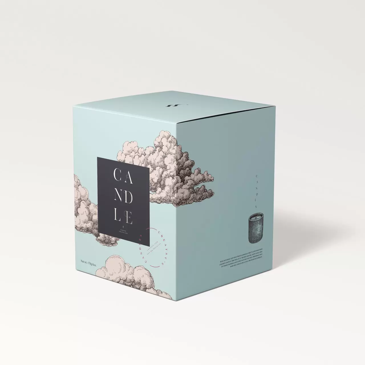 印刷されたキャンドルボックス
